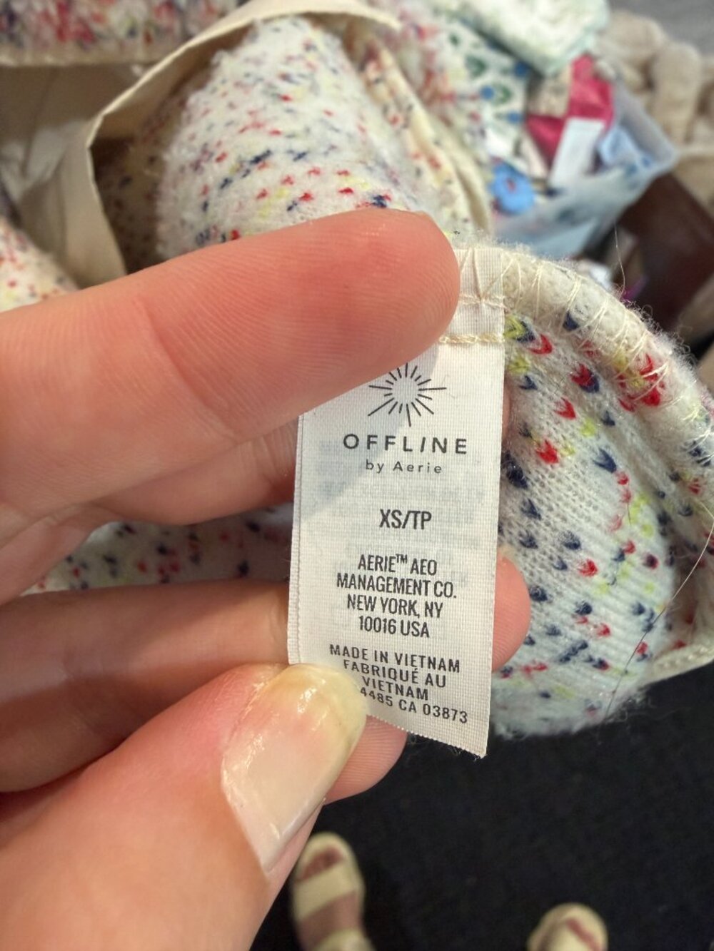 OFFLINE BY AERIE Sherpa Speckled Jacket NWOT SIZE XS - Picture 8 of 12
